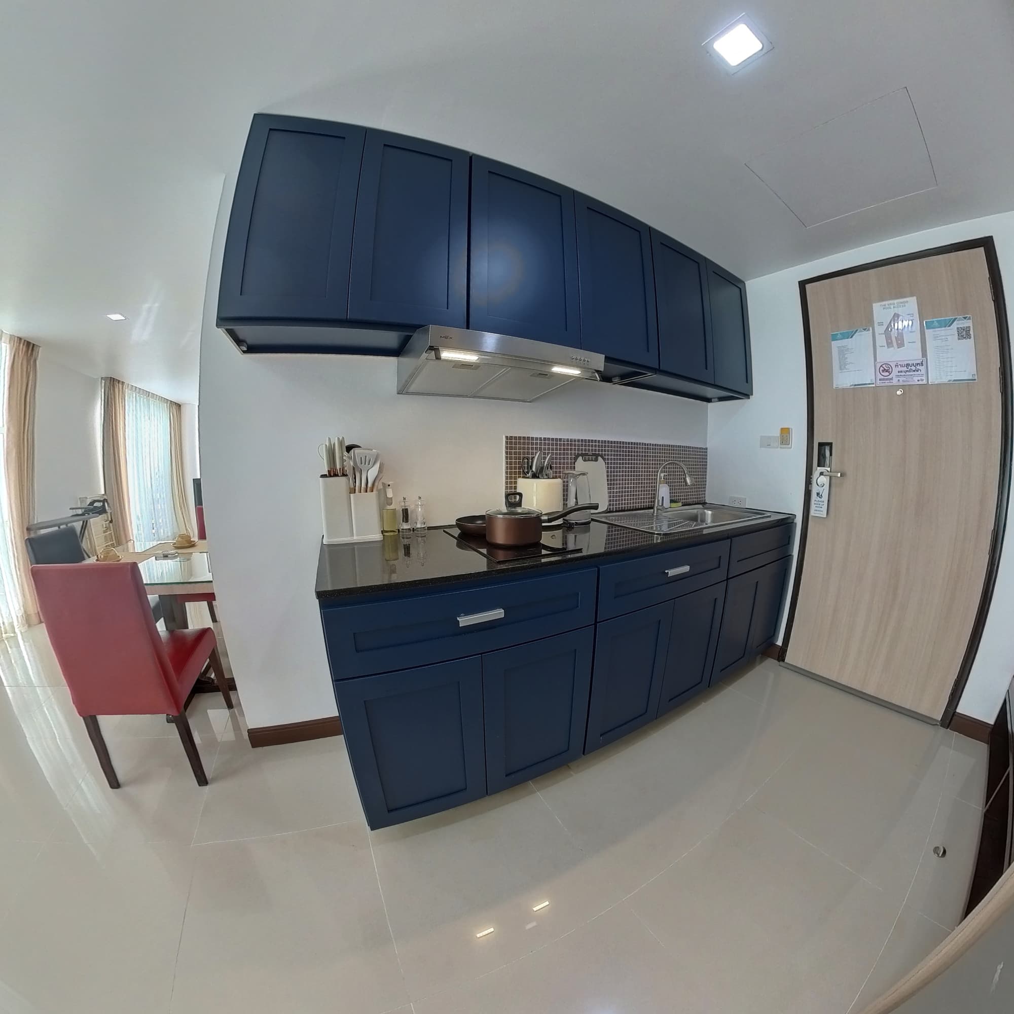 Studio kitchen at Dee Residence Patong Phuket